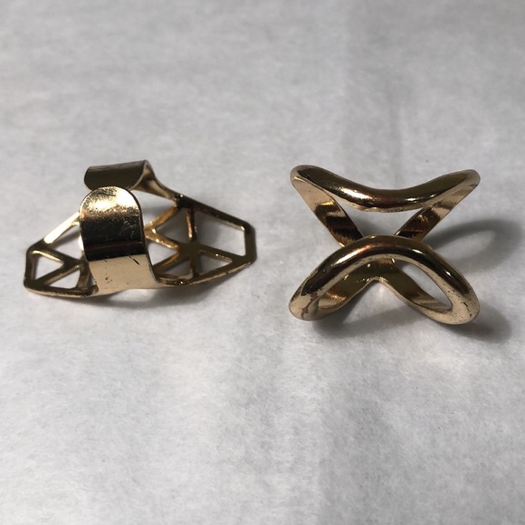 Set of Gold Adjustable Rings - Picture 4 of 5